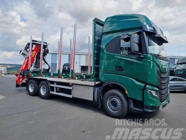Iveco X-WAY AS300X57ZP ON+ 6x4 Palfinger Epsilon M12 Z Timber trucks