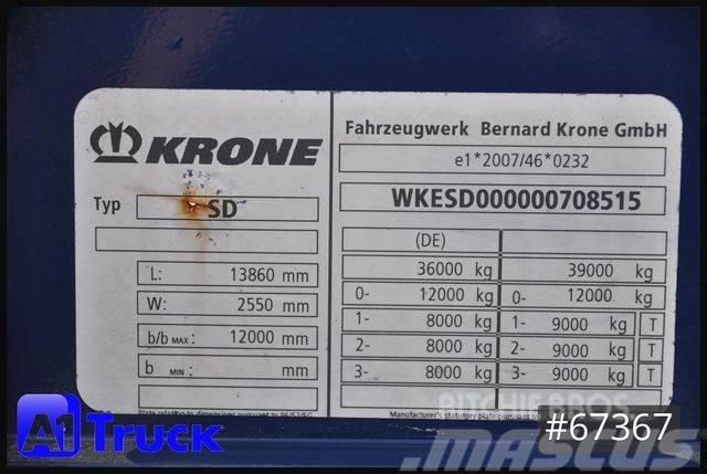 Krone SDK 27, Koffer, Doppelstock, 112762km Box body semi-trailers