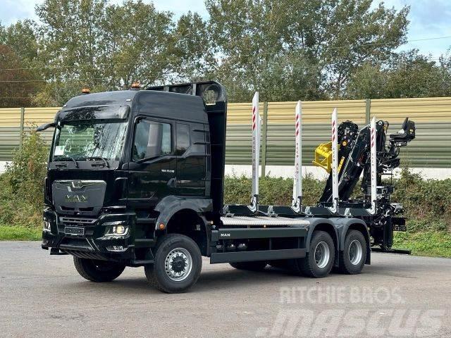 MAN TGS 33.510 6X6 Euro6e  LogLift 165 Z Timber trucks