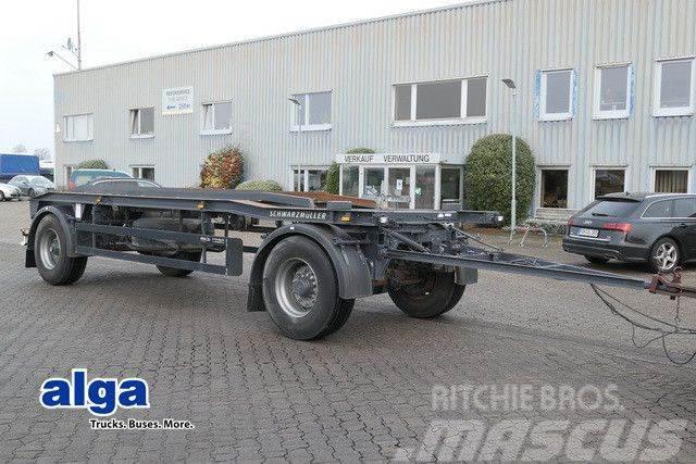 Schwarzmüller PV04PNP, Behälter 5-7m, Außenroller, SAF Skeletal trailers