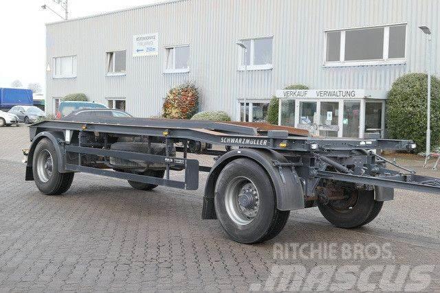 Schwarzmüller PV04PNP, Behälter 5-7m, Außenroller, SAF Skeletal trailers