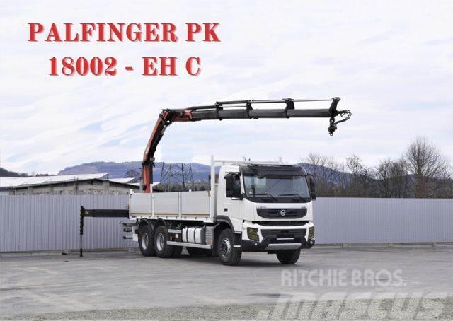 Volvo FMX 380 PRITSCHE 6,50m *PK 18002-EH C+FUNK/6x4 Crane trucks