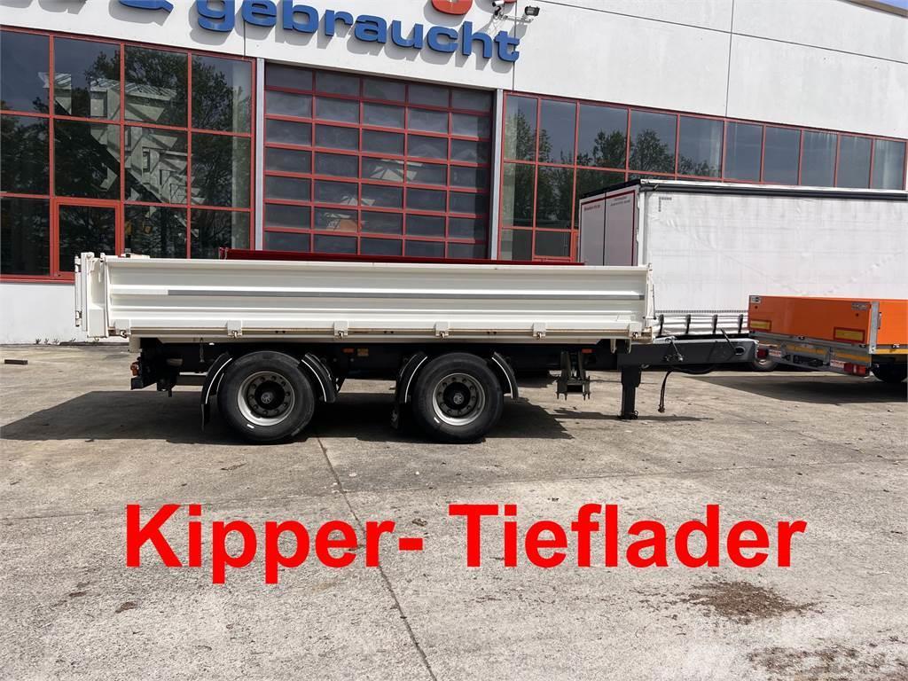  21 t 21 t Tandemkipper- Tieflader, wenig Benutzt Tipper trailers