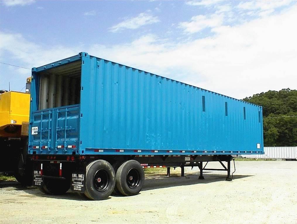  Custom Built EXTRA HD CHIP VANS STEEL Containerframe trailers