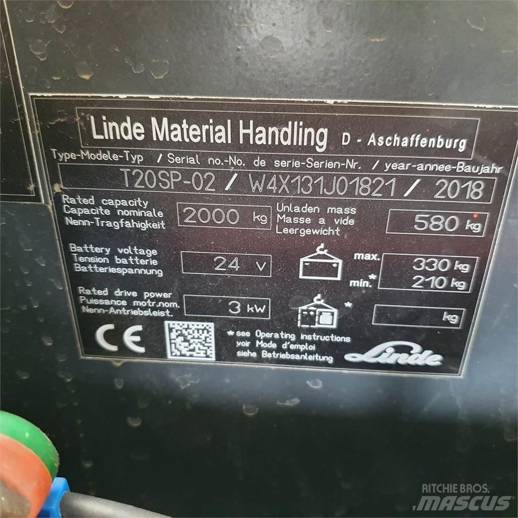 Linde T20SP kurz Electro-pallettrucks