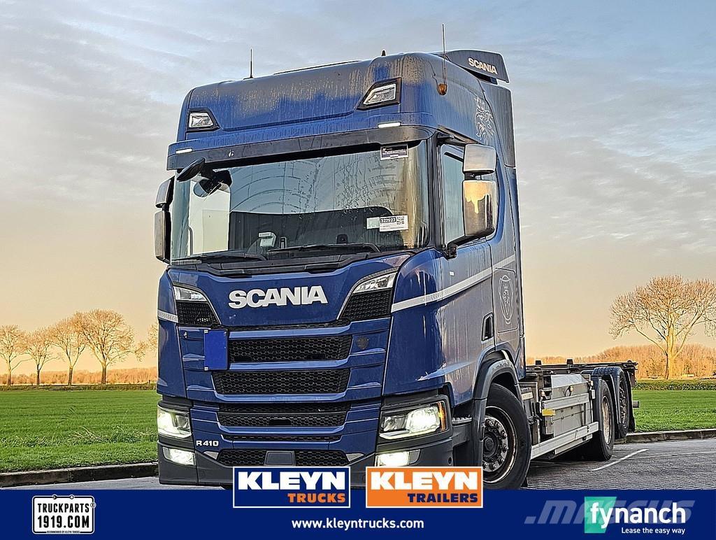 Scania R410 CNG Containertrucks met kabelsysteem