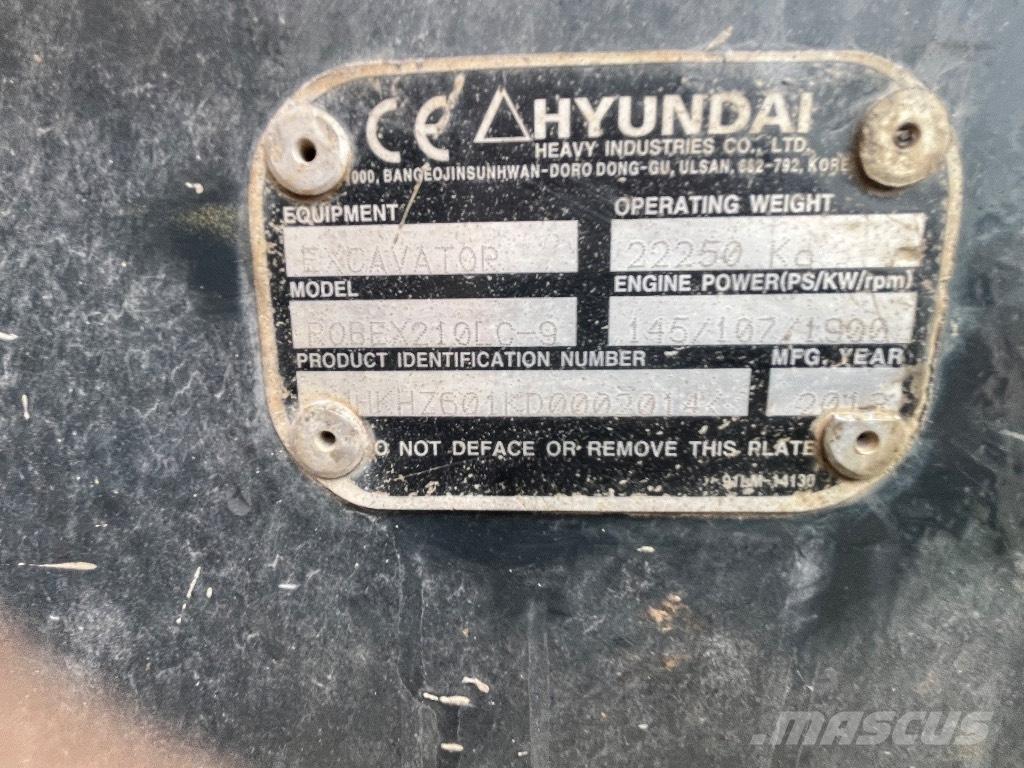 Hyundai 210-9! Rupsgraafmachines