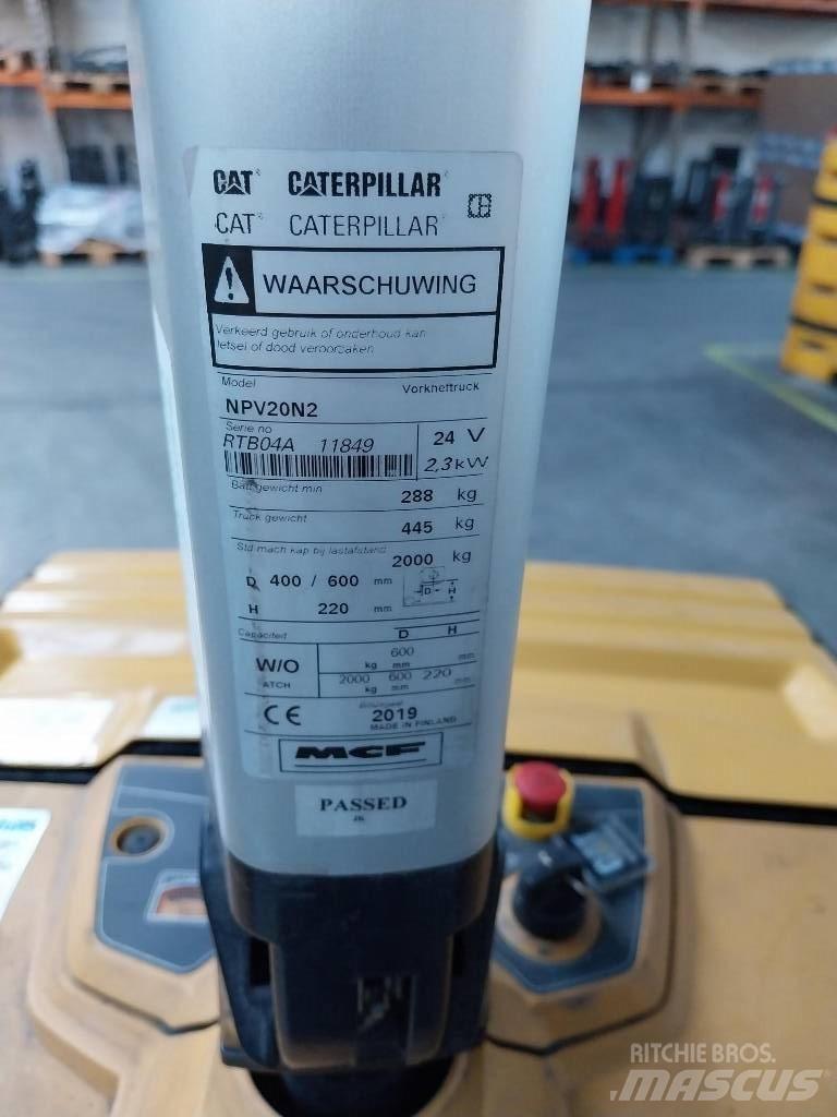 CAT NPV 20 N2 Pallettruck met meerij platform