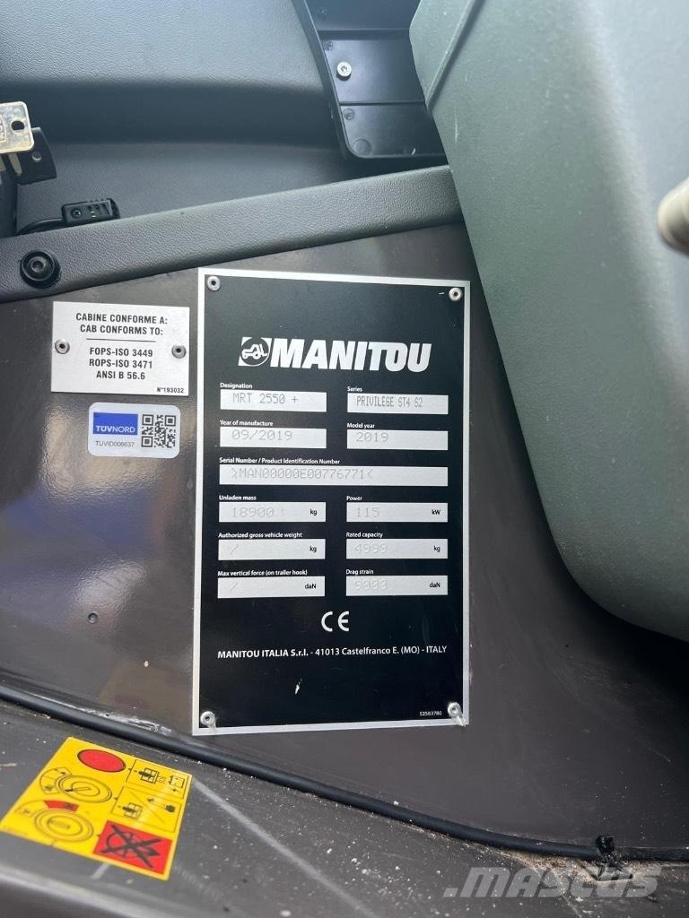 Manitou MRT 2550 Verreikers
