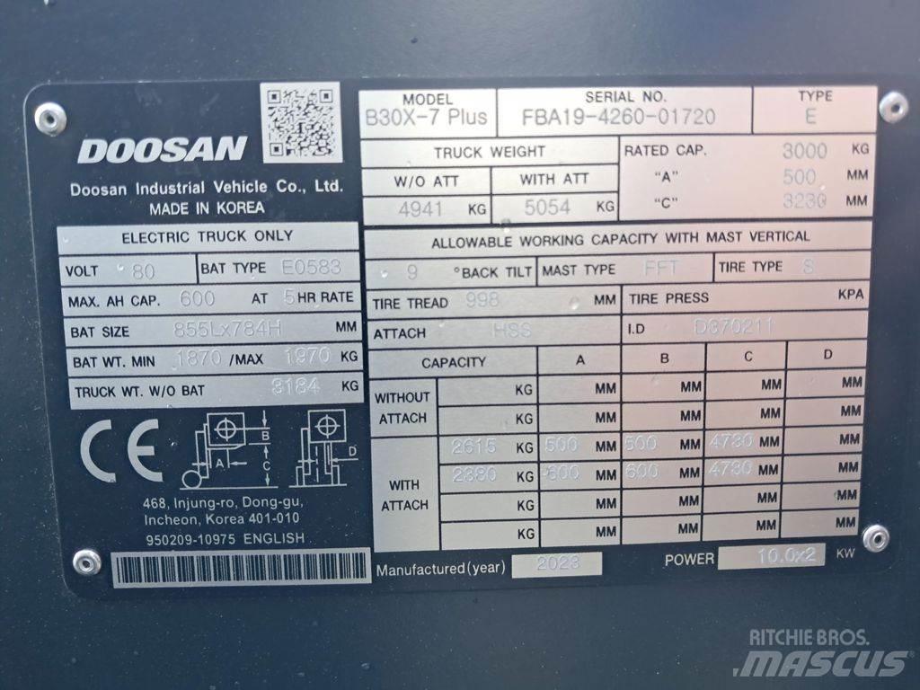 Doosan B30X-7 Plus Elektrische heftrucks