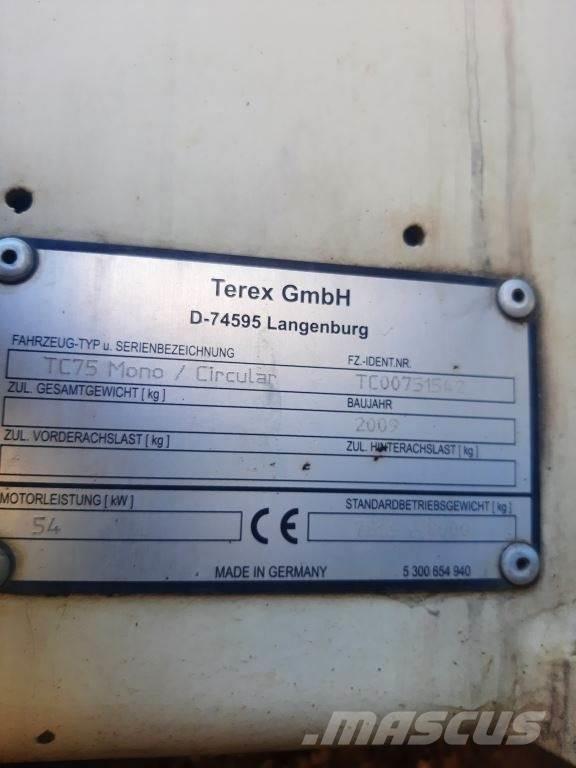 Terex TC75 Minigraafmachines < 7t