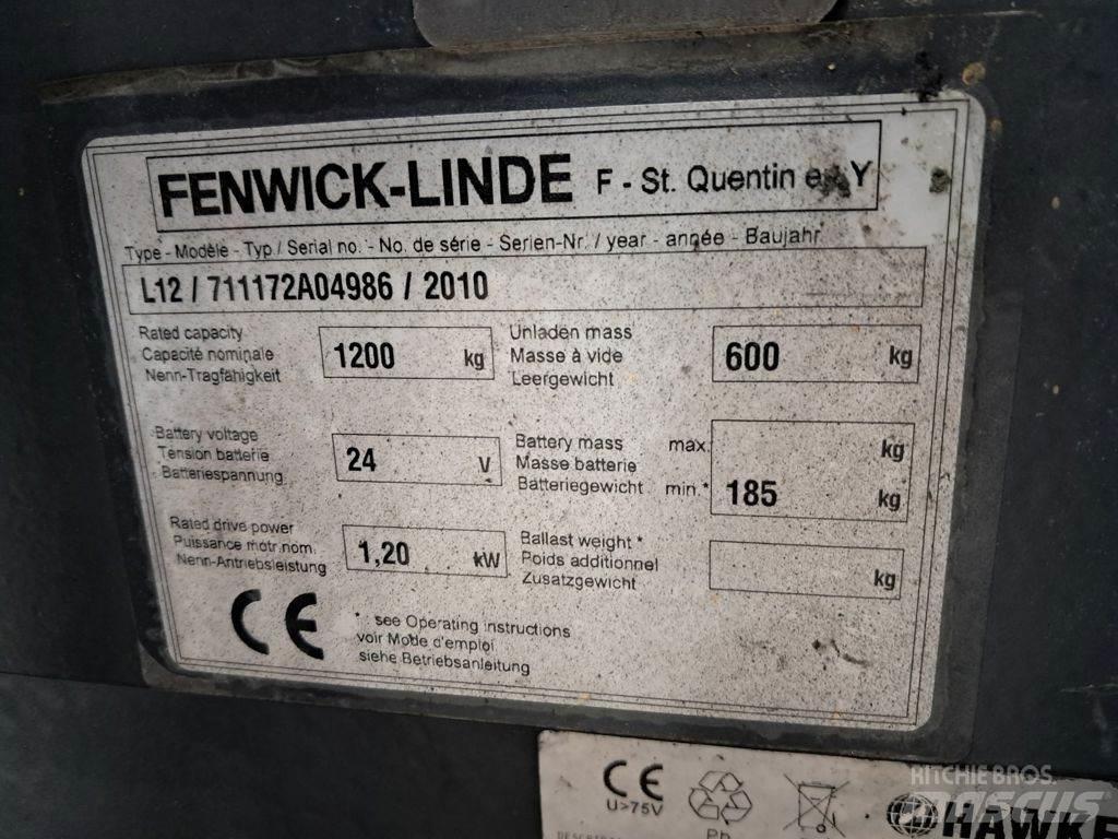 Linde L12 Meeloop stapelaar