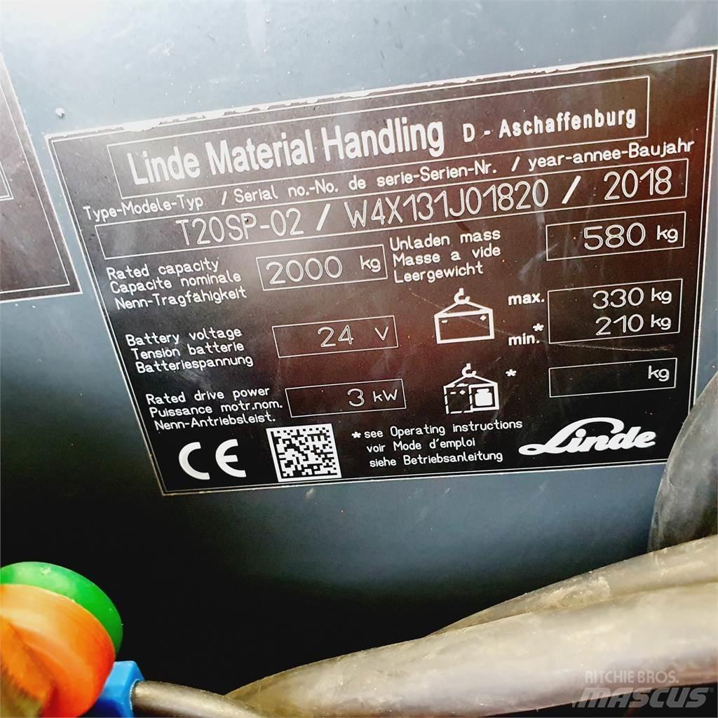 Linde T20SP kurz Electro-pallettrucks