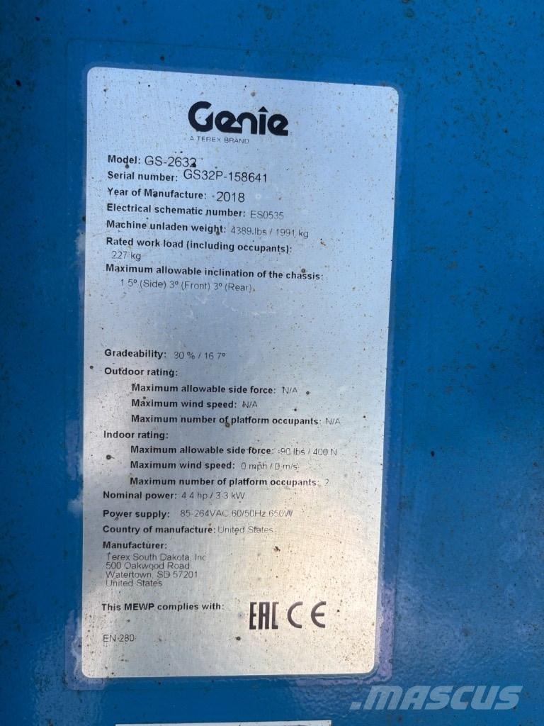 Genie GS 2632 Schaarhoogwerkers