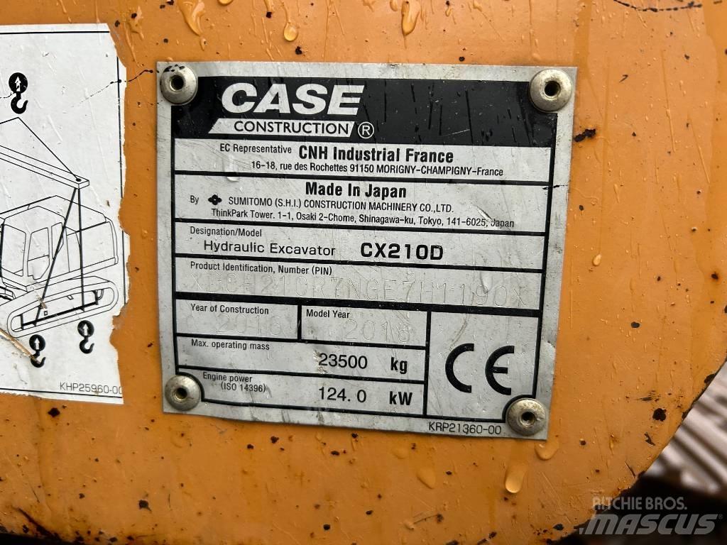 CASE CX 210 D Rupsgraafmachines