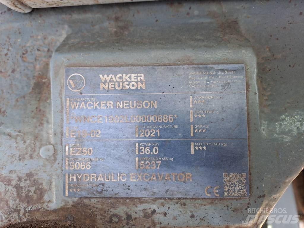 Wacker Neuson EZ50 Rupsgraafmachines