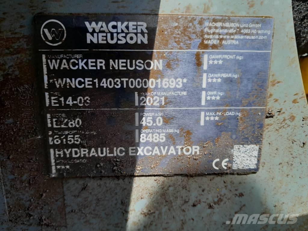 Wacker Neuson EZ 80 Rupsgraafmachines