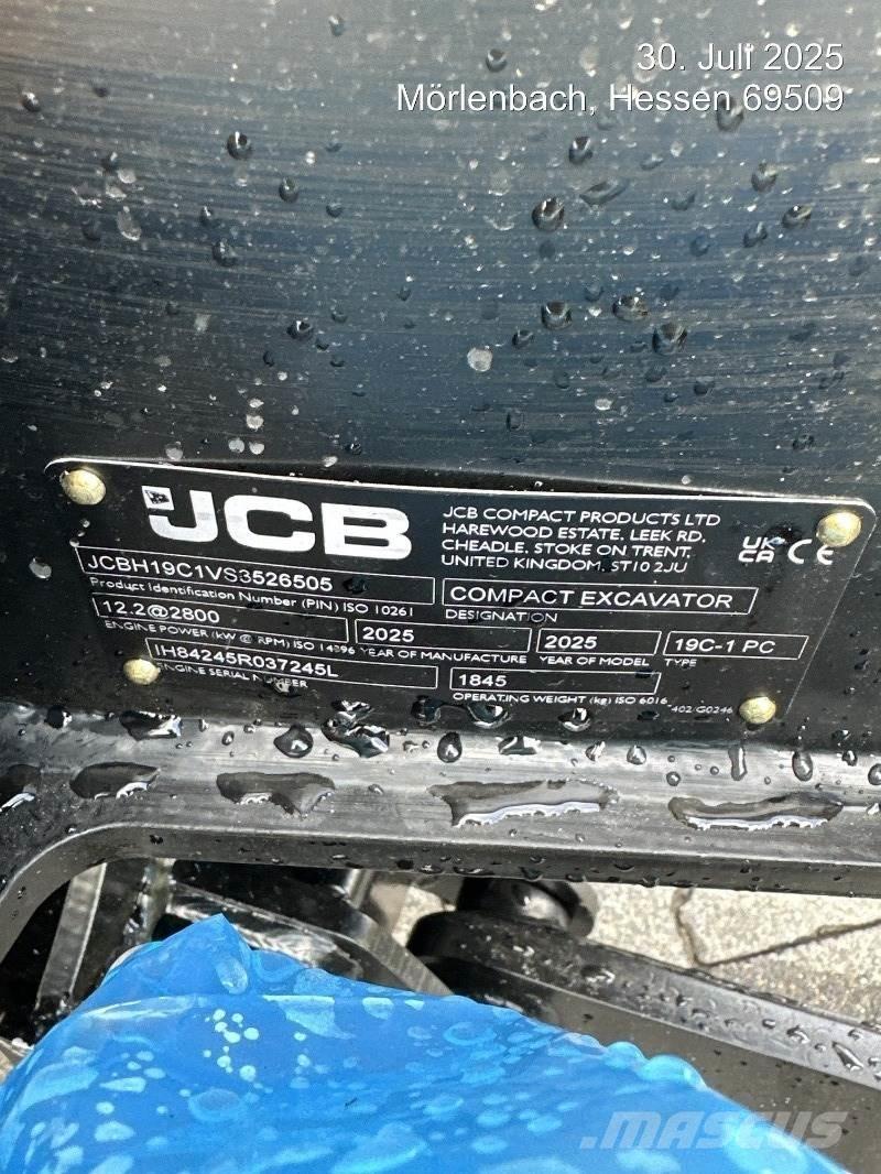 JCB 19C-1 Minigraafmachines < 7t