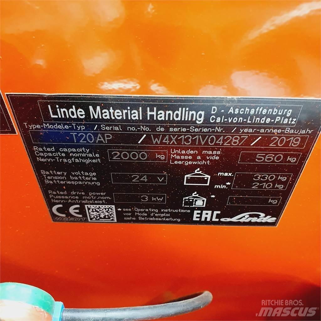 Linde T20AP kurz Electro-pallettrucks