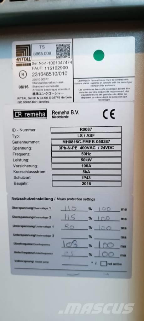  Remeha ELW 50-100 Gas generatoren