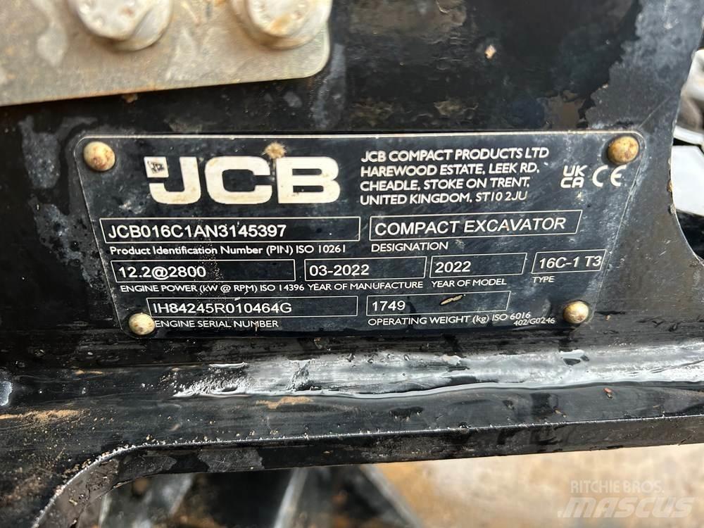 JCB 16C-1 Minigraafmachines < 7t