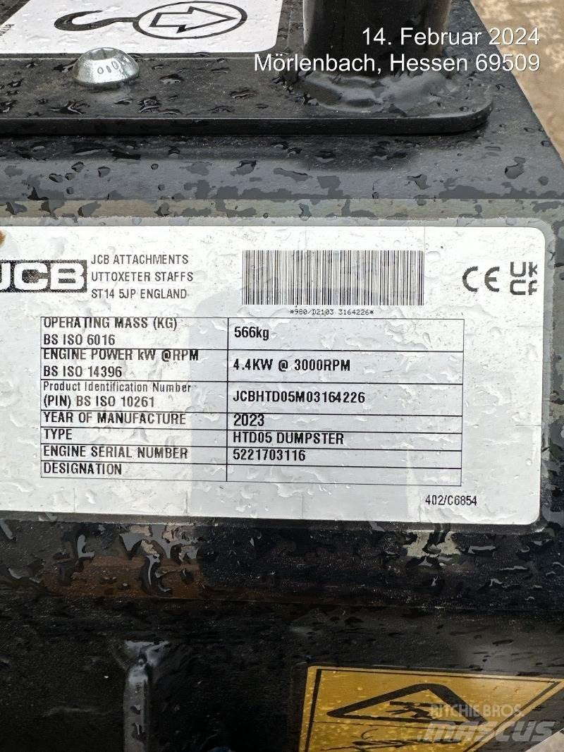 JCB HTD5 mit Tritt Mini Dumpers