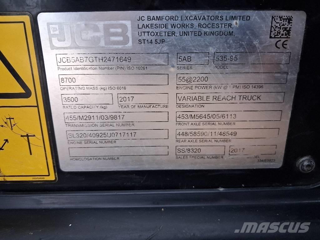 JCB 535-95 JOYSTICK Verreikers