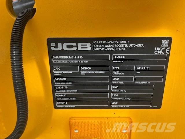JCB 403 plus Miniladers