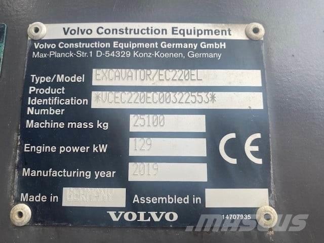 Volvo EC220EL Rupsgraafmachines