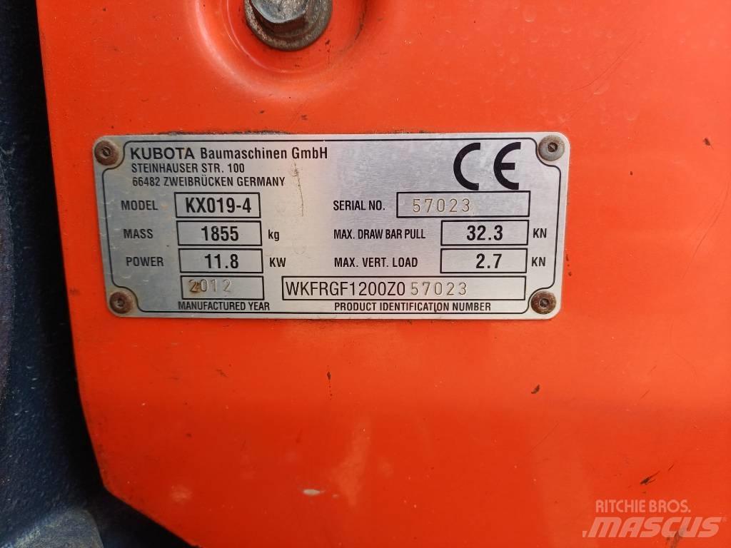 Kubota KX 019-4 Minigraafmachines < 7t