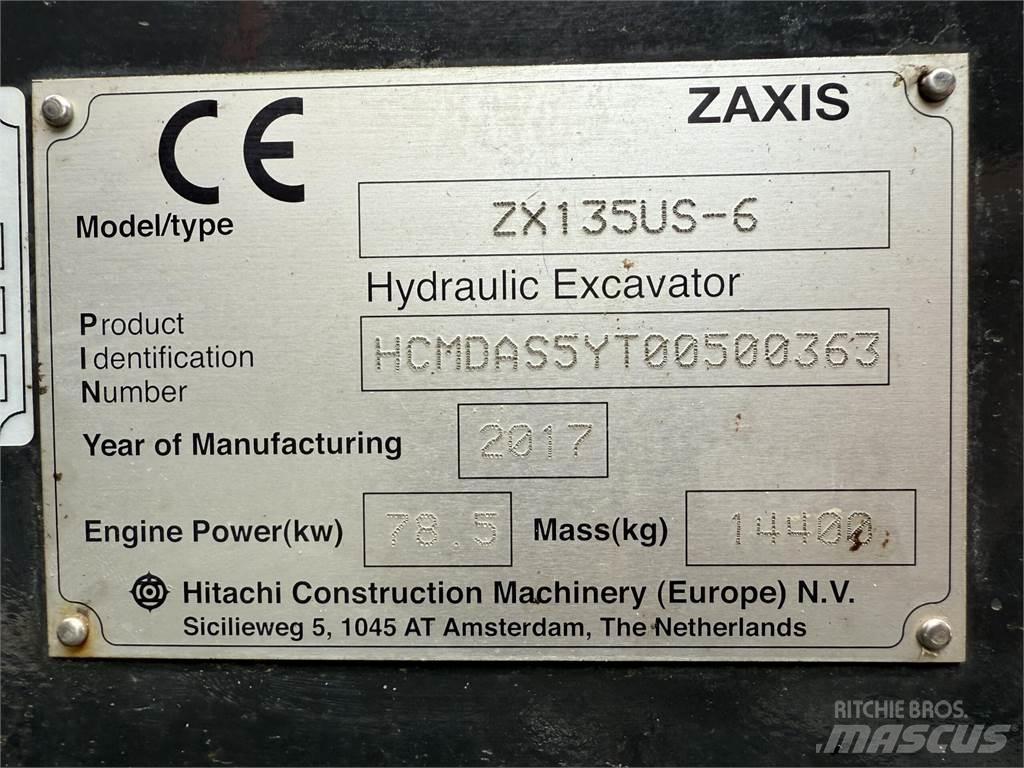 Hitachi ZX135US-6 Rupsgraafmachines
