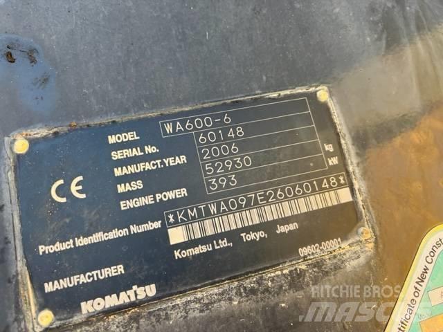Komatsu WA 600-6 Wielladers