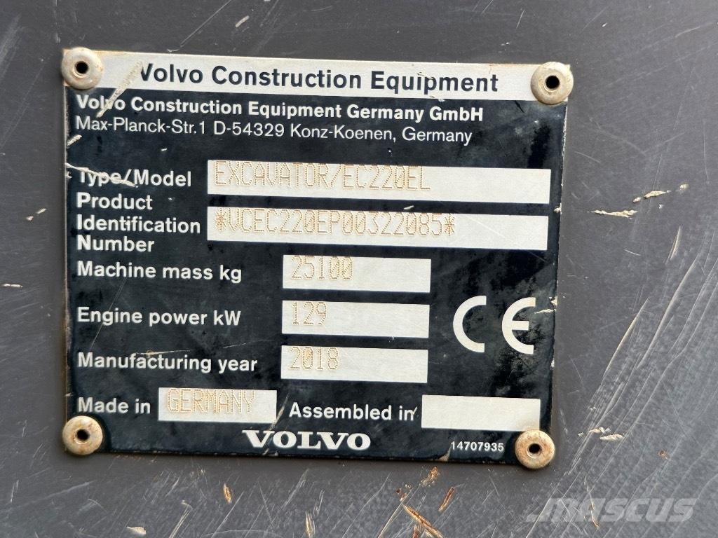 Volvo EC 220 EL Rupsgraafmachines