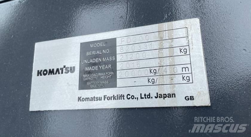 Komatsu 20 ton Diesel heftrucks