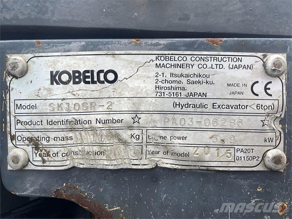 Kobelco SK10SR-2 Wielgraafmachines