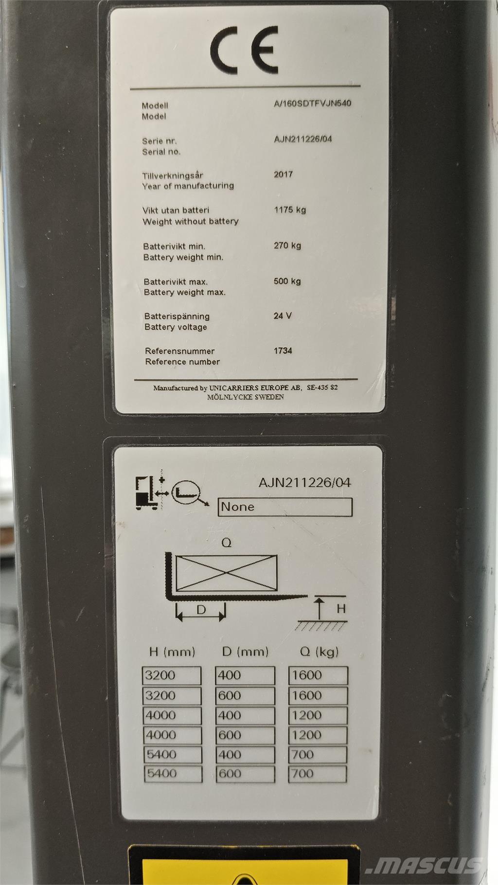 Atlet AJN160 Zelfrijdende stapelaars