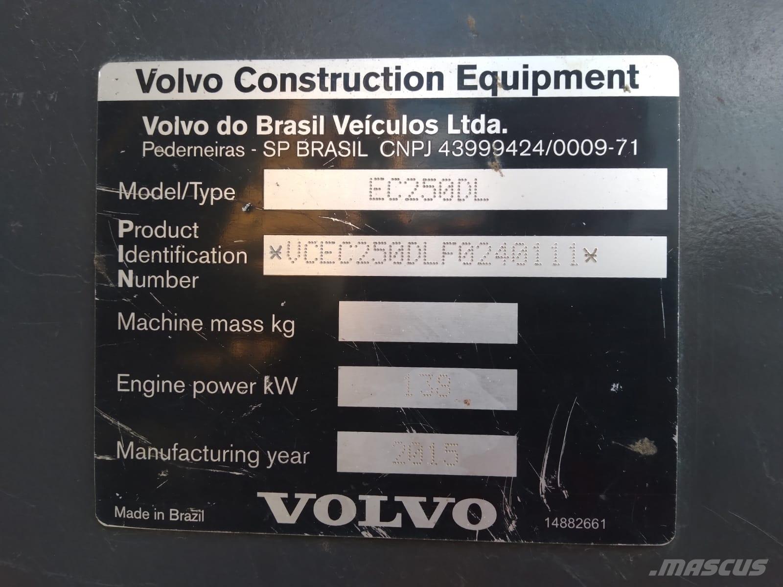 Volvo EC 250 D L Rupsgraafmachines