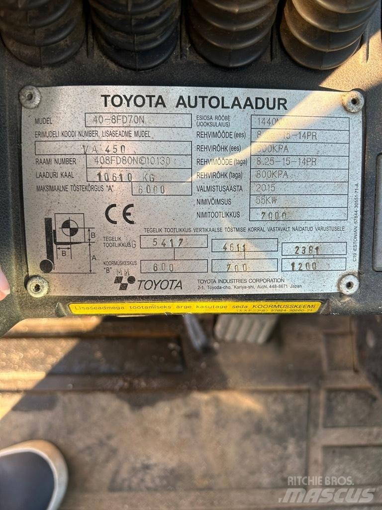 Toyota 40-8 FD 70 N Diesel heftrucks