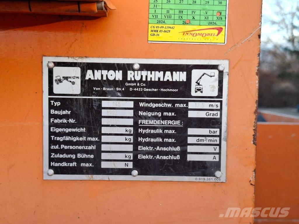 Mercedes-Benz 814 Vlakke laadvloer met kraan