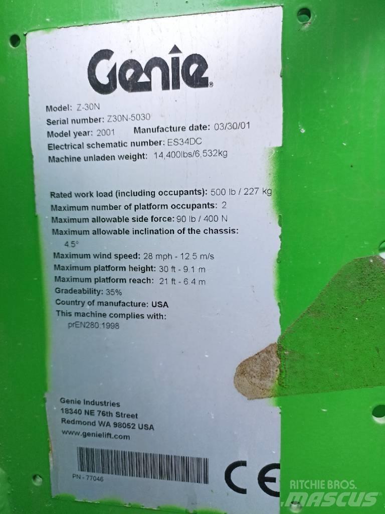 Genie Z 30/20 N Knikarmhoogwerkers