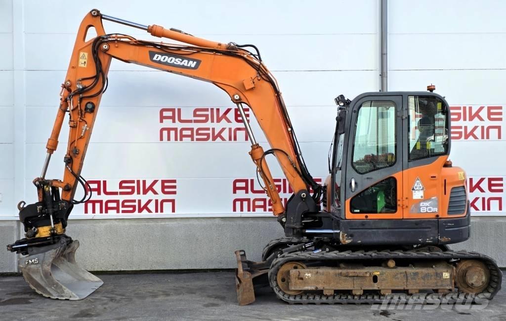 Doosan DX 80 R Midigraafmachines 7t - 12t