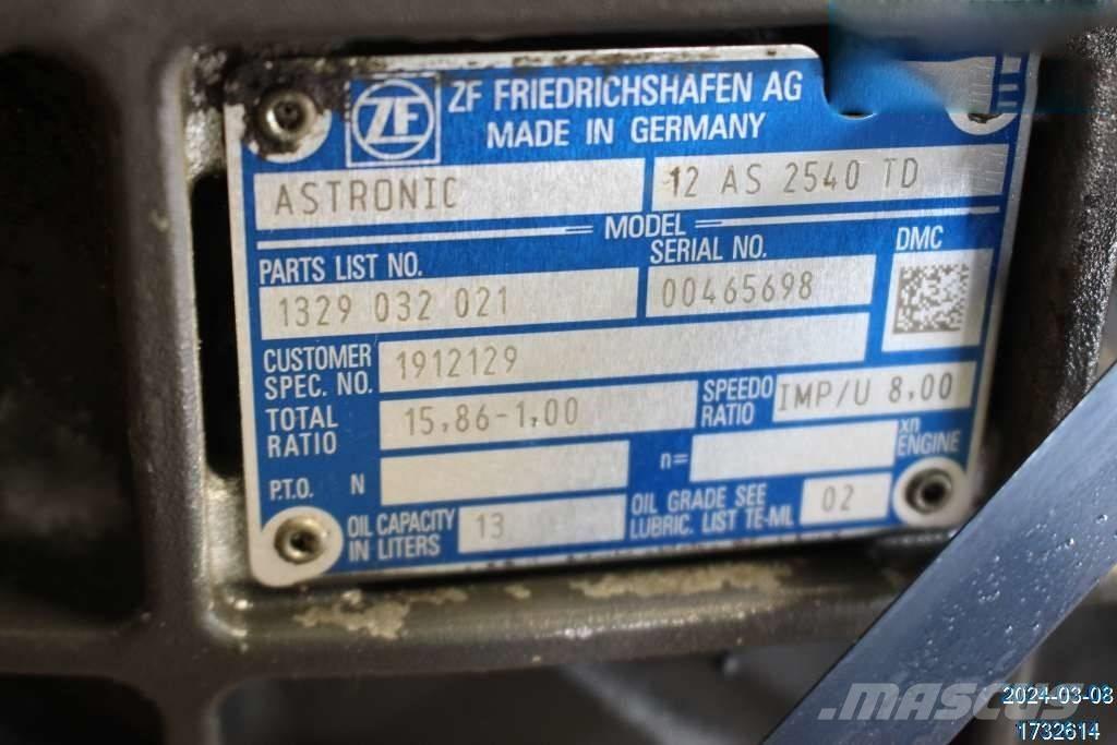 DAF XF 510 Versnellingsbakken