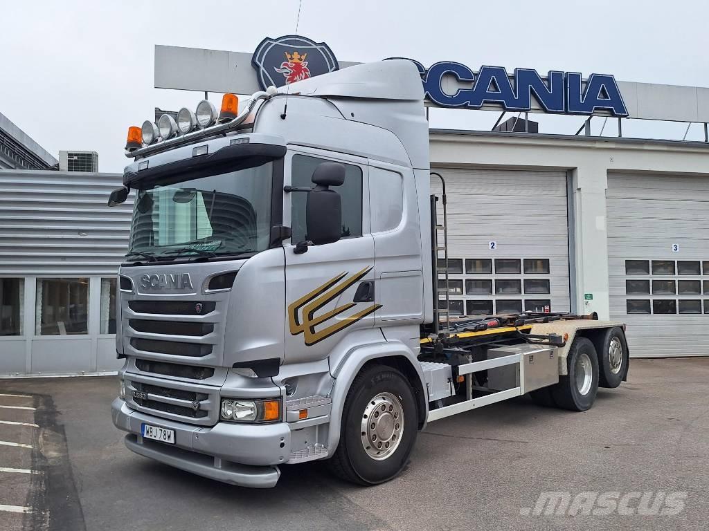 Scania R 580 LB Vrachtwagen met containersysteem