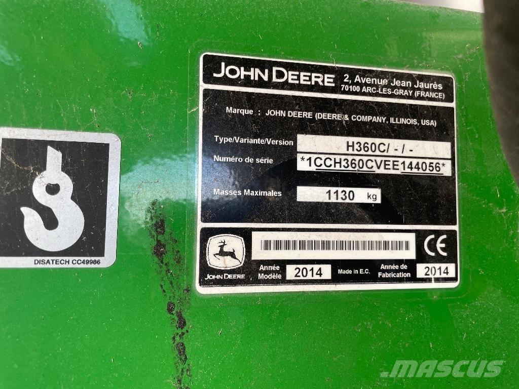 John Deere H 360 Voorladers en gravers
