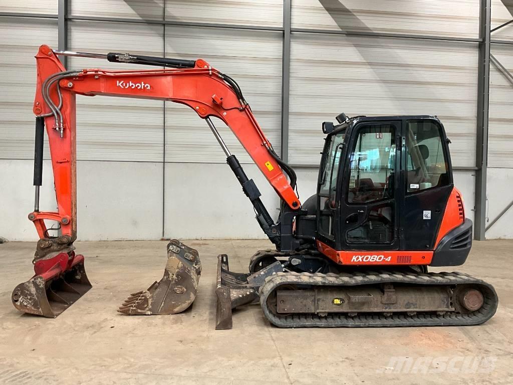 Kubota KX 080-4 Midigraafmachines 7t - 12t