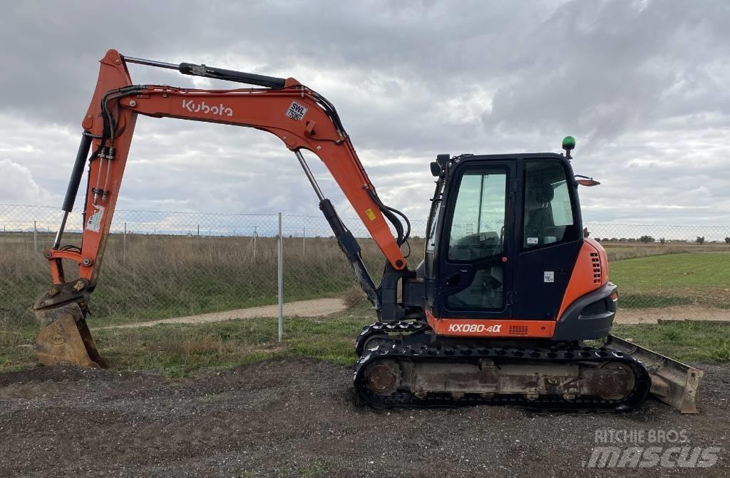 Kubota KX 080-4 Midigraafmachines 7t - 12t