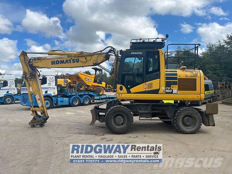 Komatsu PW 160 Wielgraafmachines