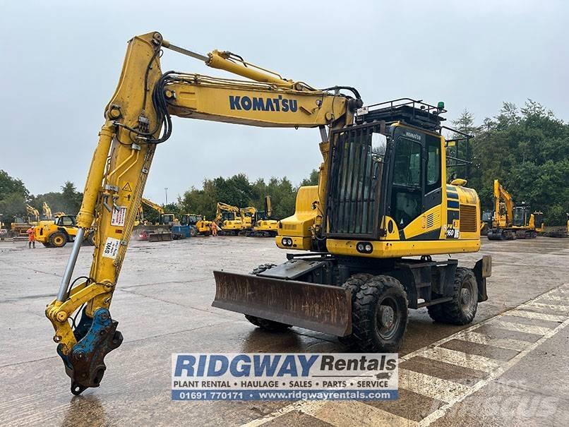 Komatsu PW 160 Wielgraafmachines