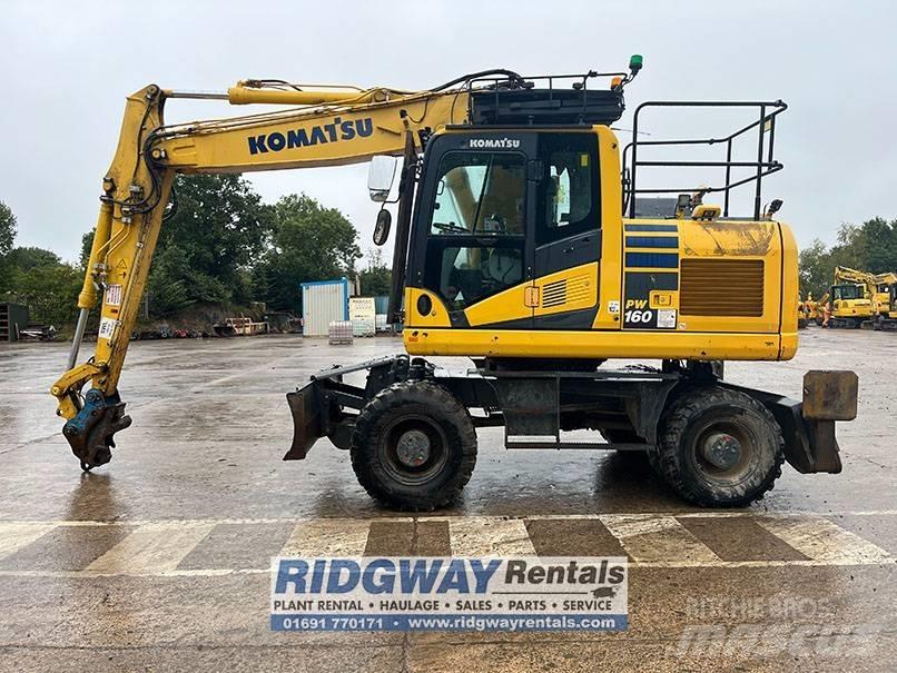 Komatsu PW 160 Wielgraafmachines