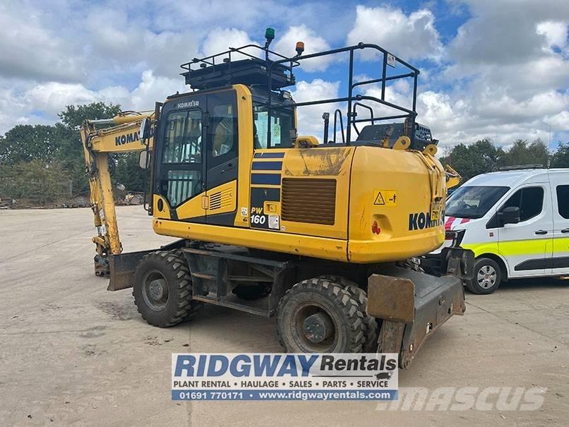 Komatsu PW 160 Wielgraafmachines
